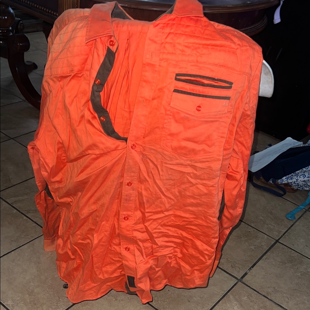 Sean John Vibrant Orange Shirt Jacket
